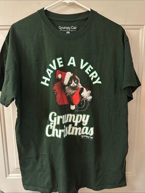 Grumpy cat Christmas shirt, size large